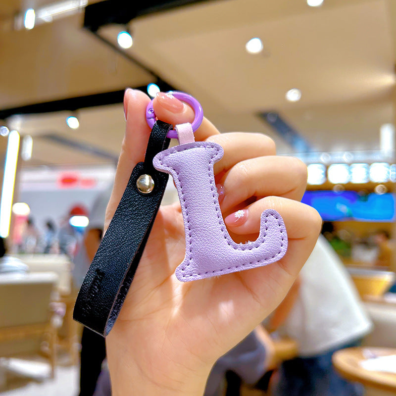 Wholesale Leather Keychains With English Letters
